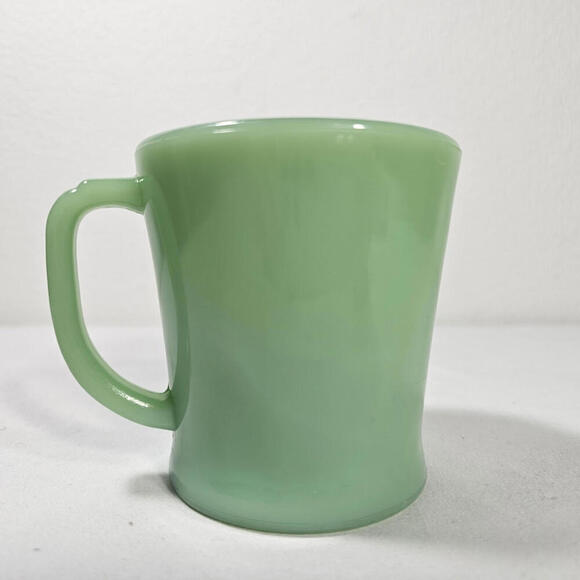 Fire King Other - Vintage Fire King Jadeite Restaurant Ware C Handle Coffee Mug Oven Glass RARE